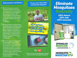 Mosquito Magician and Sprinkler Magician solutions flyer 